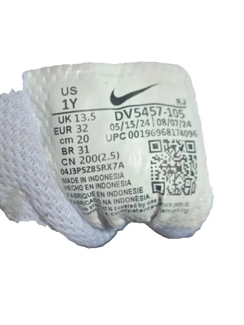 Nike Girls Court Borough Recraft Low Top Sneaker Pink Size 1
